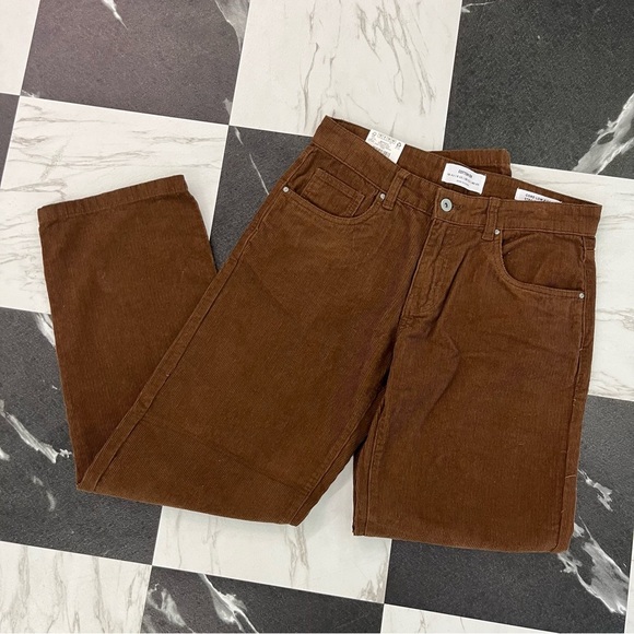 NWT Cotton On Brown Cord Low Rise Straight Jean Size 6 - Picture 3 of 7